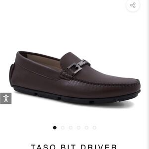 Bruno Magli Dark Brown Leather Loafers